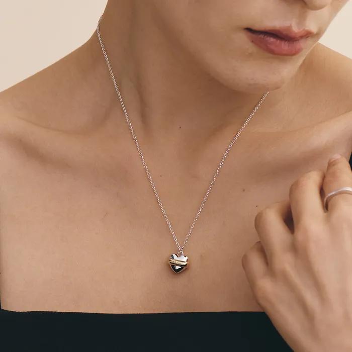 Heart Dessert Macaroon Necklace (Combi) BH6N36621CB500