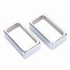 2 Stück Humbucker Tonabnehmerabdeckung Metall Offener Rahmen MontageRing Für Lp E-Gitarre