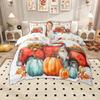 Homewish Hello Fall Duvet Cover Set Autumn Pumpkin Bedding Set Rustic Farmhouse Truck Quilt Cover Set
