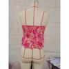 Sommermode Sexy Hot Girl Ärmelloses Camisole Plissiert Taillenbetont Floral Schulterfrei Damenblusen & Hemden
