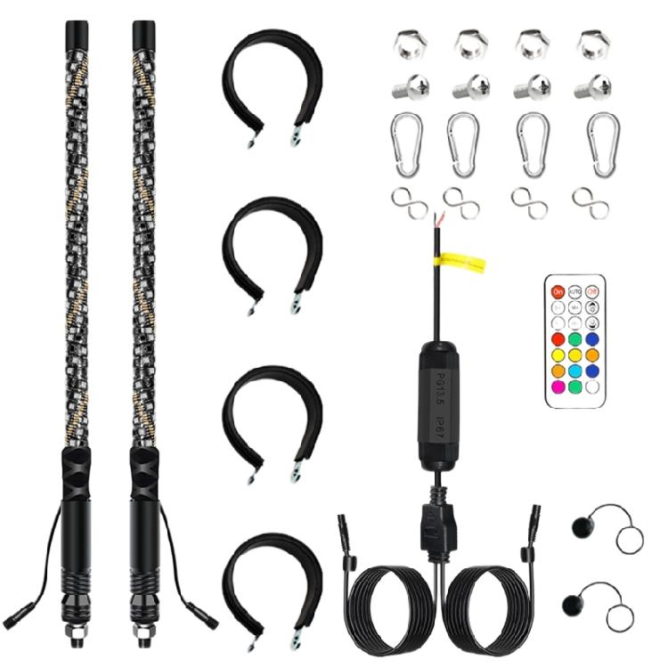 Festival LED Flagpole Lights Double LED Flagpole Lights Waterproof LED Flagpole Lights set for event & Businesses