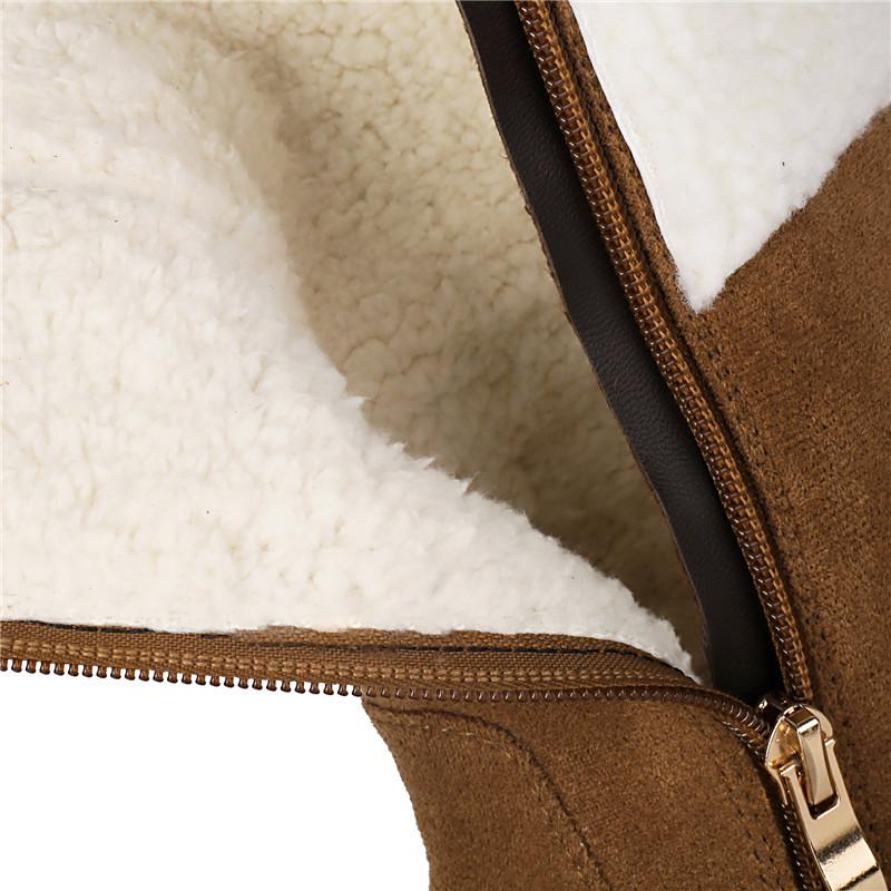 Women's Snow Boots, Comfortable and Warm In Autumn and Winter, Thick Heel Low Heel Large Size Plush Short Boots