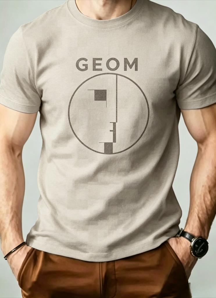 Unisex Summer Geom Abstract Style Casual Adult Shortsleeved Tshirt For Street Trend Breathable Soft Loose Fitting