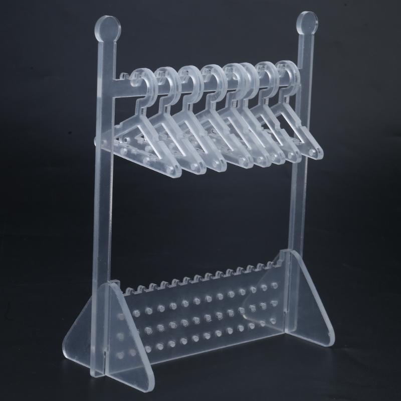 Acrylic Single-layer Earrings Holder Jewelry Display Stand Necklace Jewelry Show Bracket Earring Organizer Stand Durable