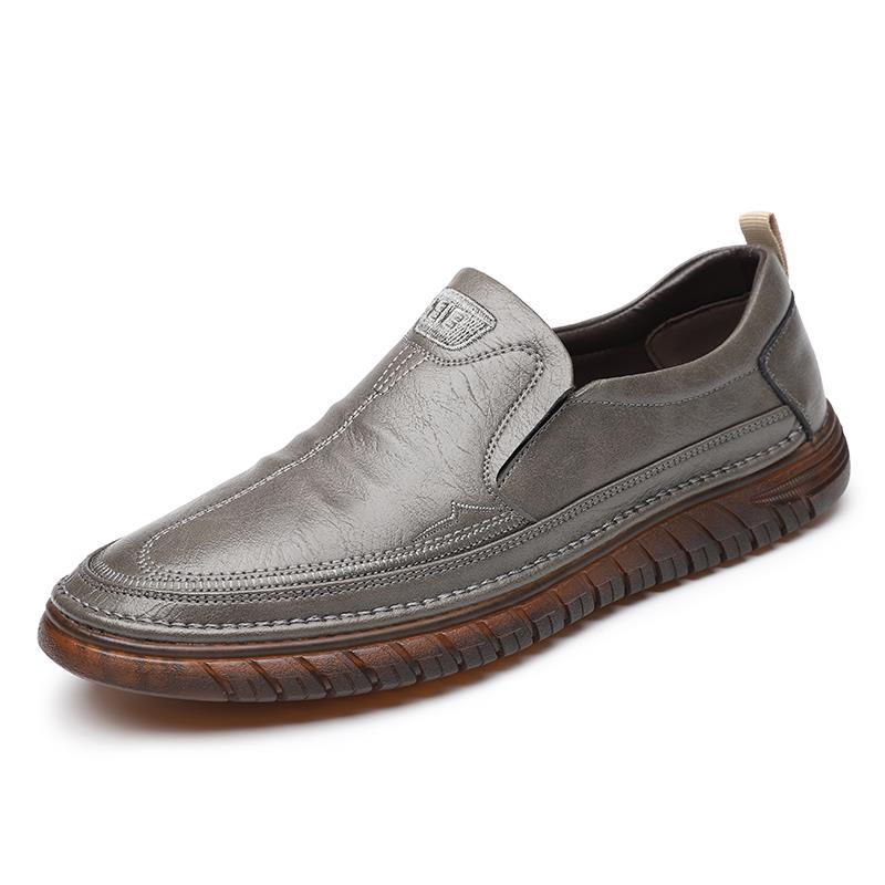Hand Sewn Oxford Soft Soled Genuine Leather Men's Shoes Breathable Casual Leather Slio On Shoes In Spring Autumn Loafers D08