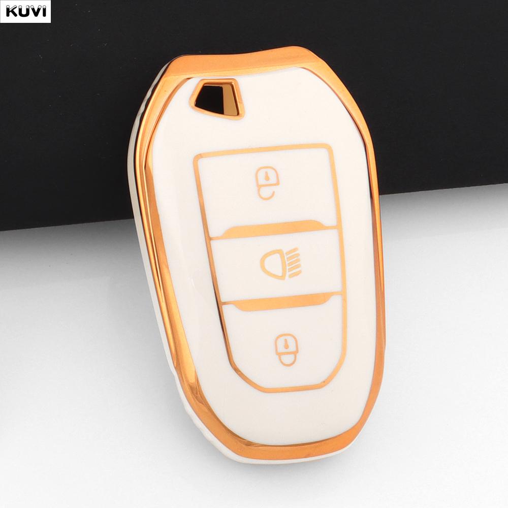 Tpu Style Car Smart Key Case Cover Shell Fob For Peugeot 2008 3008 4008 5008 308 408 508 Citroen C1 C2 C4 C6 C3-Xr Grand Ds3 Ds5