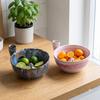 Ceramic Automatic Fruit Washer Bowl Vortex-Style Self-Spinning Self-Rotating Berry Bowl Auto-Rinse Large Capacity