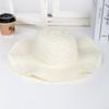 Travel Hat Women's Summer Sunscreen Big Eaves Holiday Beach Fur Breathable Sun Hat Hand Embroidery Embryo