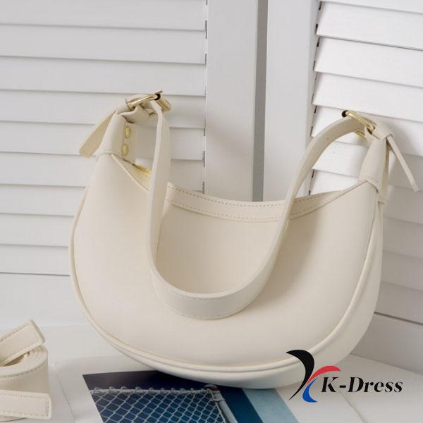 Bolsa de ombro transversal meia-lua bidirecional (5 cores)