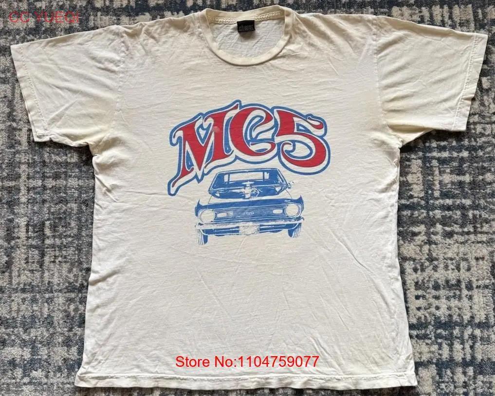 Vintage 2000s MC5 T Shirt L Iggy Pop And The Stooges Wayne Kramer Rock Band Punk vintage Washed Stretched streetwear