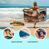 Muskulöse Männer Druck Strandtuch, Ultrafeine Mikrofaser, Schnelltrocknend, Maschinenwaschbar, Ideal für Yoga Schwimmen Strand Camping