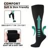 Plus Size Compression Socks Fat Large Leg Sports Socks Running Cycling Fat Calf Stockings Pressure Leg Fitness Varicose Veins
