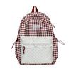 Schoolbag Casual Versatile Plaid Polka Dot Lace Backpack Girl Heart Japanese Sweet Wind Student Party Backpack Girl
