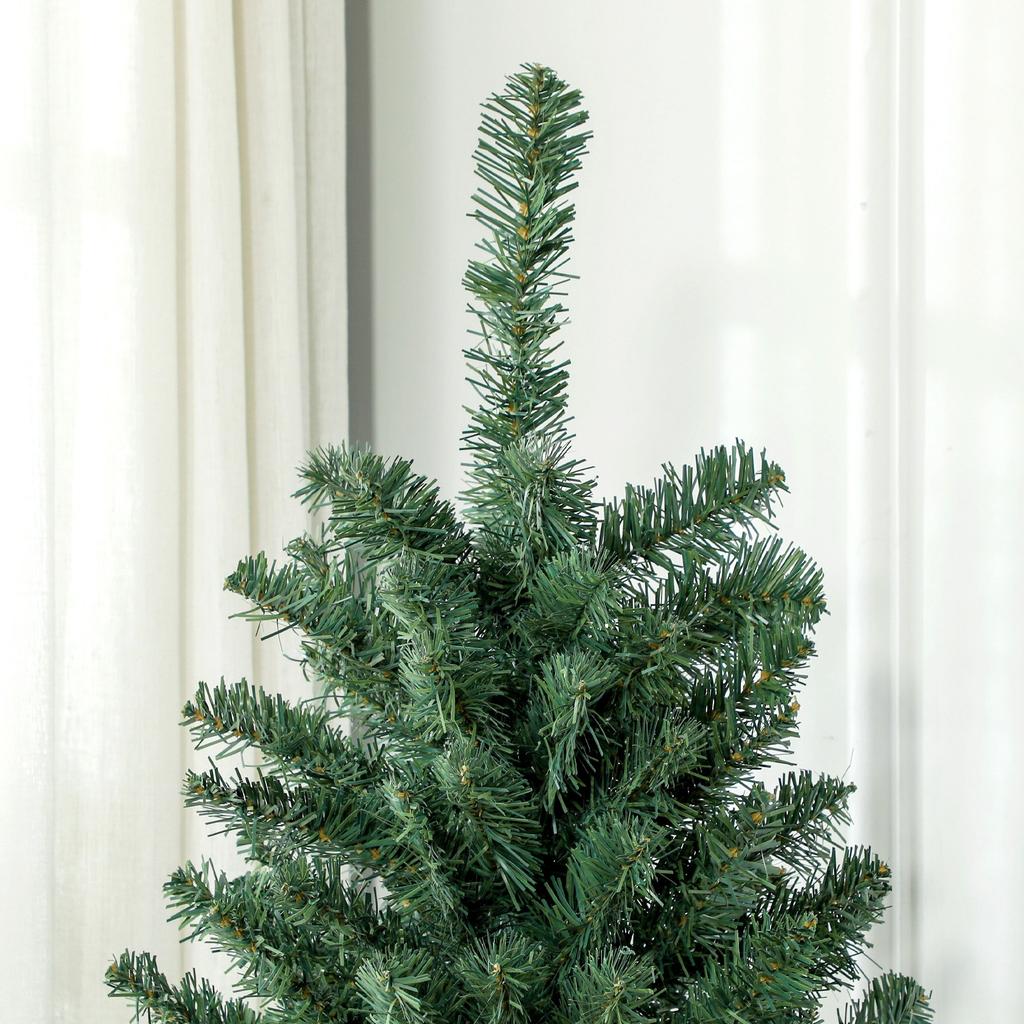 Artificial Christmas Tree 180 Cm With 760 Memory Wire Branches And Foldable Base Green Christmas Tree