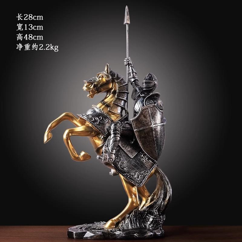 Retro Armor Knight Ornament Is A Success, Creative Living Room Wine Cabinet Office Decoration Opening Gift