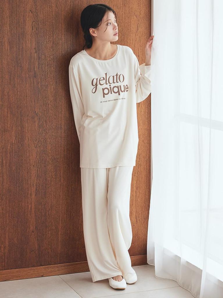 Rayon Logo Long PWCT255320CRMF T-Shirt