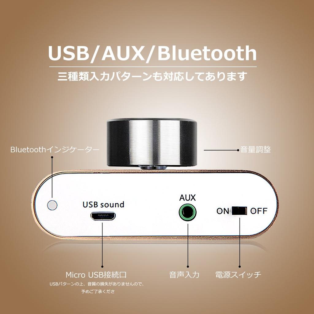 Nobsound Pro Power Amplifier Bluetooth 50W X 2 Amplifier Speaker HiFi Audio No Power Supply NS-01G (Gold)