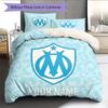 Custom Name Marseille Pattern Bedding Quilt Set Home Decoration Gift (1 * Duvet Cover + 2 * Pillowcase Without Core)