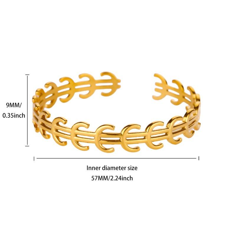 Wind Creative Hollow Dollar Euro Currency Symbol Bracelet Women's Stainless Steel Jewelry Women's Trend Personality Bracelet