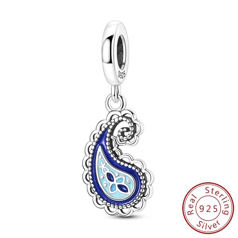 Original Charms Bead Copper Apple Skull Butterfly Flower Cat Starry Sky Charm Fit Bracelet Pendant Diy Jewelry Gift