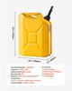 Metal Fuel Container, 20 L, Fuel Jerry Can with Spout and Comfort Handle, 6 L/min Max Flow Rate, Leakproof & Corrosion-resistant Metal Gas Tank Most