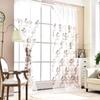 1 STÜCK Europäischer Vorhang aus besticktem Tüll, weiß, transparent, Gaze, Garn, Voile, Vorhänge, Fenstervorhang, Wohnzimmer, NAPEARL