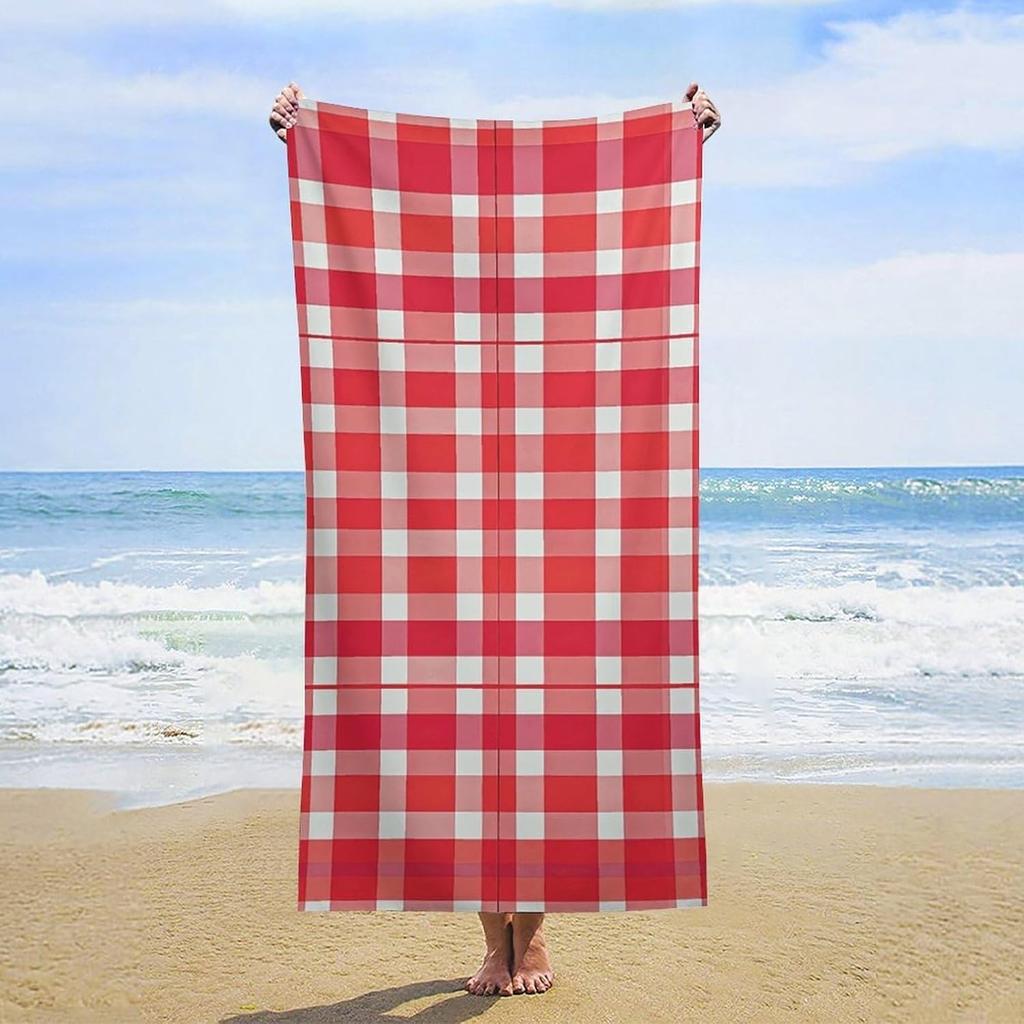 Plum Blossom Beach Towel Oversized Sand-Free Swim Towel Ultra Quick-Dry Absorbent Bath Towels for Beach,Lightweight & Compact