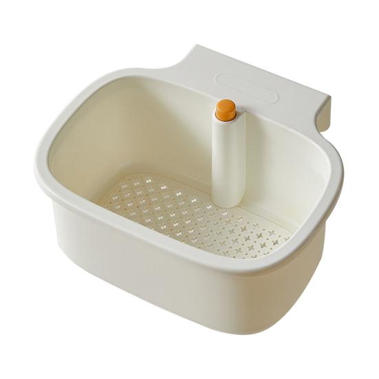 Drain Basket with Separation Filter Design Quick Filtration Press Open Cover 2-in-1