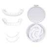 10-2Pairs Dentures Teeth Denture Care Whitening Alternative Smile Snap Tooth Comfort Upper and Lower Jaw Denture for Men Women