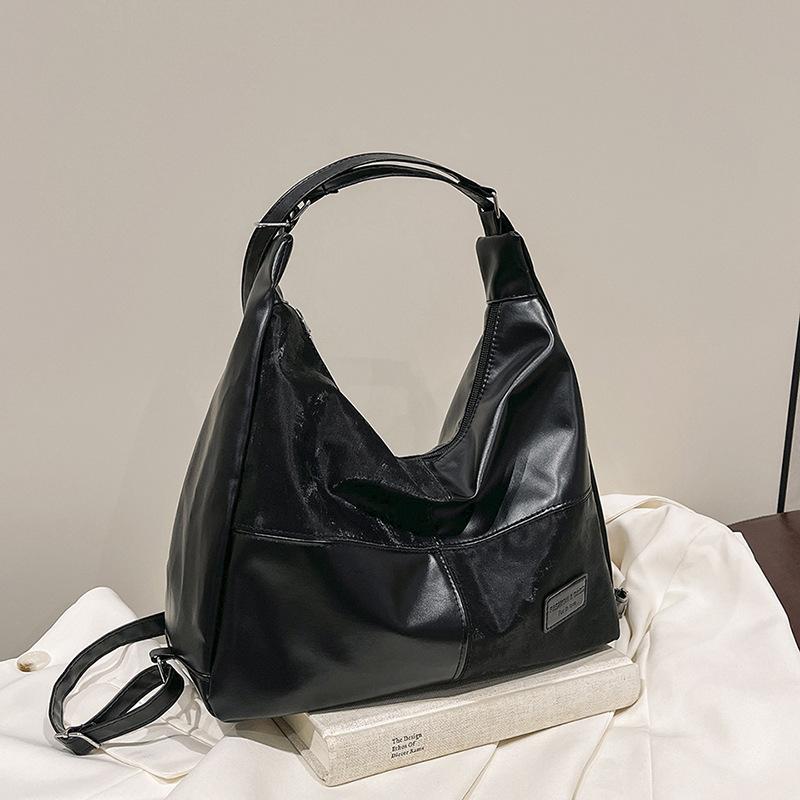 

Multifunctional tote bag women s autumn and winter new student backpack commuter shoulder large capacity messenger bag women s bag чорний