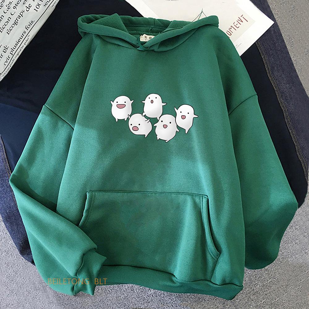 Warawara The Boy and Heron Hoodies Miyazaki Hayao Manga Printing Sweatshirts Winter Long Sleeve Women Hooded Pullovers Kawaii