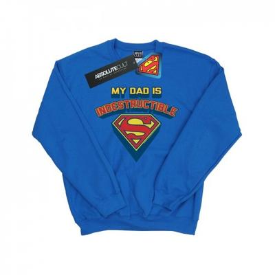 Boys Superman My Dad Is Indestructible Sweatshirt