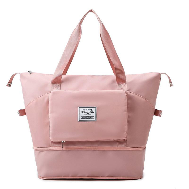 New large-capacity fitness bag short-distance dry and wet separation travel bag expandable portable maternity bag