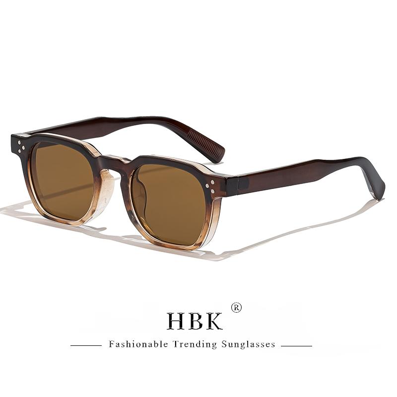 HBK Punk Square Sunglasses Men Punk Sun Glasses for Women Fashion Travel Outdoor Cycling UV400 Lunette De Soleil Homme