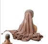 Ramadan Instant Hijabs Chiffon Hijab Scarf With Jersey Caps Bonnet Brand Design Muslim Scarf Women Islamic Underscarf Hijabs