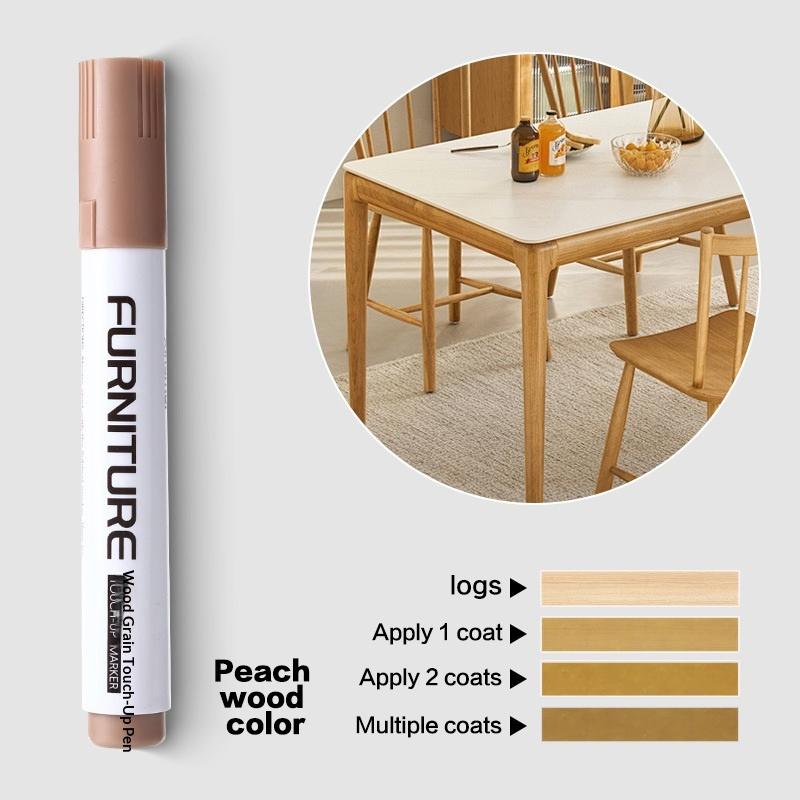 Wood Composite Grain Paint Furniture Touch-Up Markers Pens Wood Floor,Furniture,Scratch Coloring Repair Paint Pens