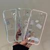 DIY Epoxy Sticker Snowman for Apple iPhone 17 Pink Bear 16 Mobile Phone Case 14 2-in-1 15 Color Edge 13
