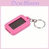 Portable Solar Powered Led Flashlight Keychain With Hand Crank For Outdoor Camping