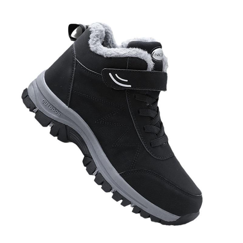 2025 middle-aged and elderly winter warm velvet men and women wear sports snow boots non-slip and wear-resistant casual shoes cotton shoes women