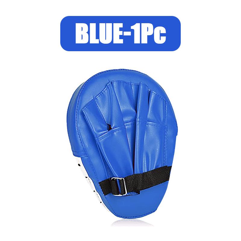 Curved Punching Mitts Boxing Pads Hand Target Training Focus Pads for Kickboxing Muay Thai Martial Art blue-1pc