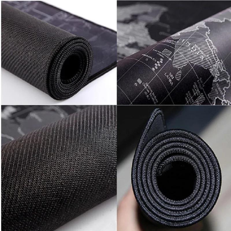 Black Large Soft Comfortable Mouse Pad Anti-Slip Gaming & Office Desk Mat for Students