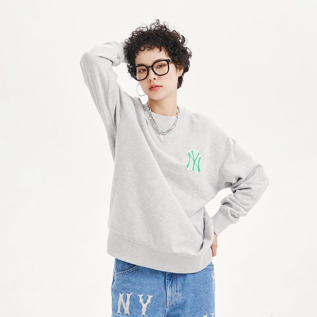 MLB Sweatshirts Unisex Gray Crew Neck Moderate Regular 3AMTD0131-50MGS