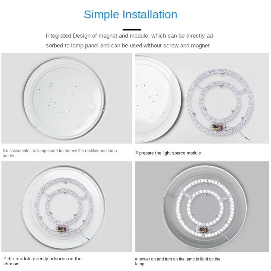 48W 72W LED Module Source Ceiling Replace Indoor Ceiling Light Source Wick Remould Led High Brightness Lighting white light
