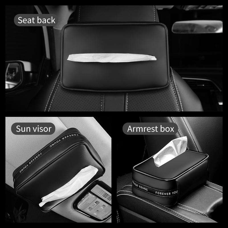Auto Armlehnenbox Taschentuchbox für Autoinnenraum Pappschachtel für einfache Gurte Servietten Papiertüten und Zubehör Dekoration