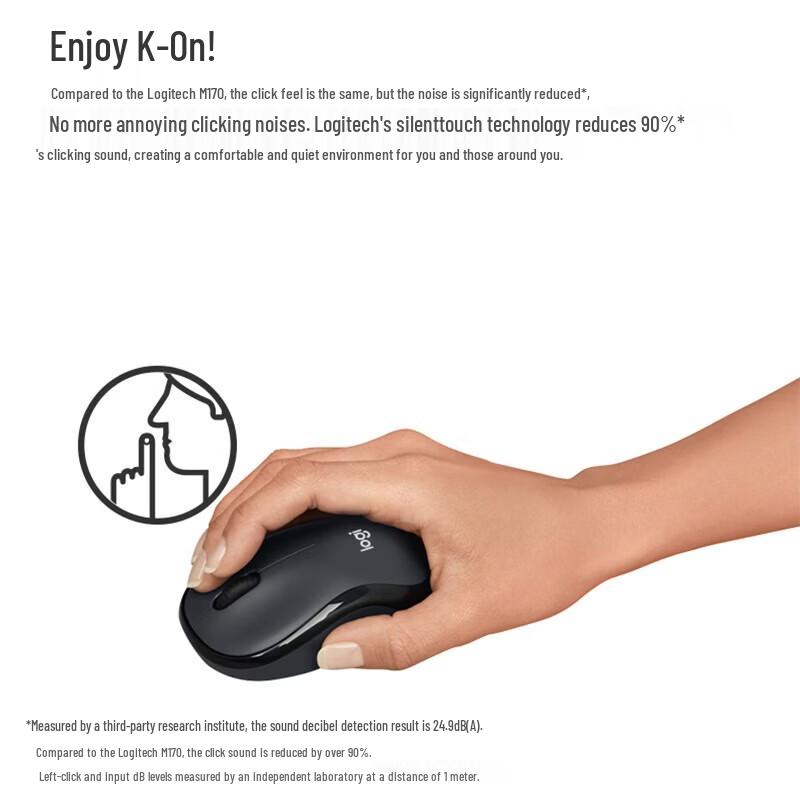 Logitech M240 Wireless Bluetooth Mouse with Logi Bolt