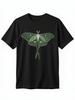 Vibrant Luna Moth T-Shirt – Artistic Green Moth Design Unisex