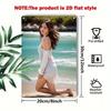RETRO Advertising Sign Wall Art, Vintage Metal Sign Rustic Beach Decor, Elegant Woman in White Dress 2D Flat Wall Plate