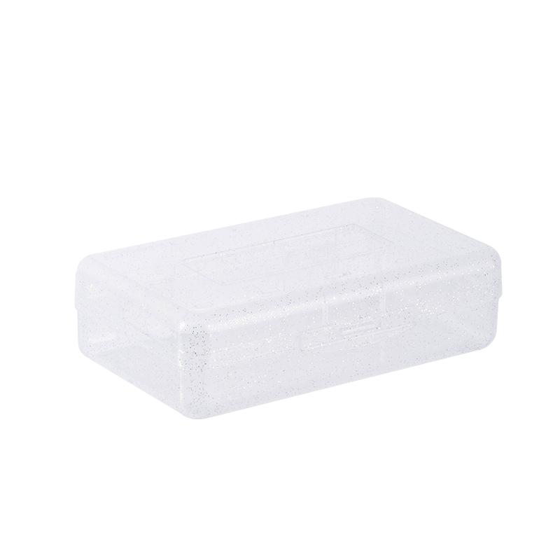 Transparent Pencil Box Hard Plastic Pencil Case Crayon Pen Box Sketch Pencil Case Stacking Office Supplies Organizer Box