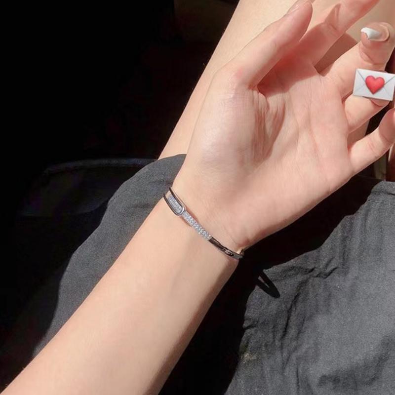 New 925 Silver Zircon Bracelet Simple Style Charm Personality Woman Bracelet Party Gift for Friends Exquisite Jewelry