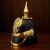 Brass Leather Prussian Pickelhaube Helmet Handcrafted German Imperial Style Gifting Item